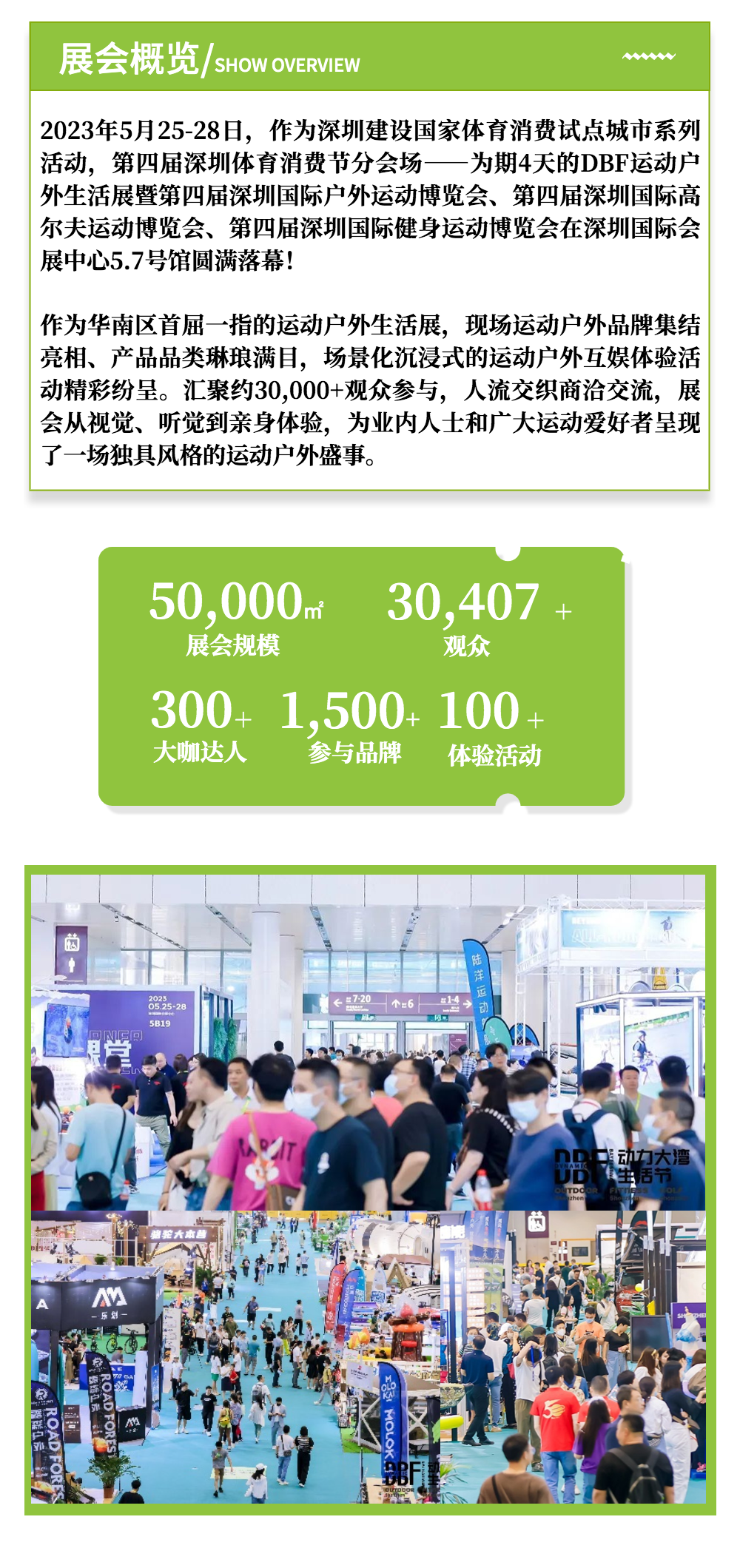 展后报告 | 数说2023DBF深圳户外展插图1